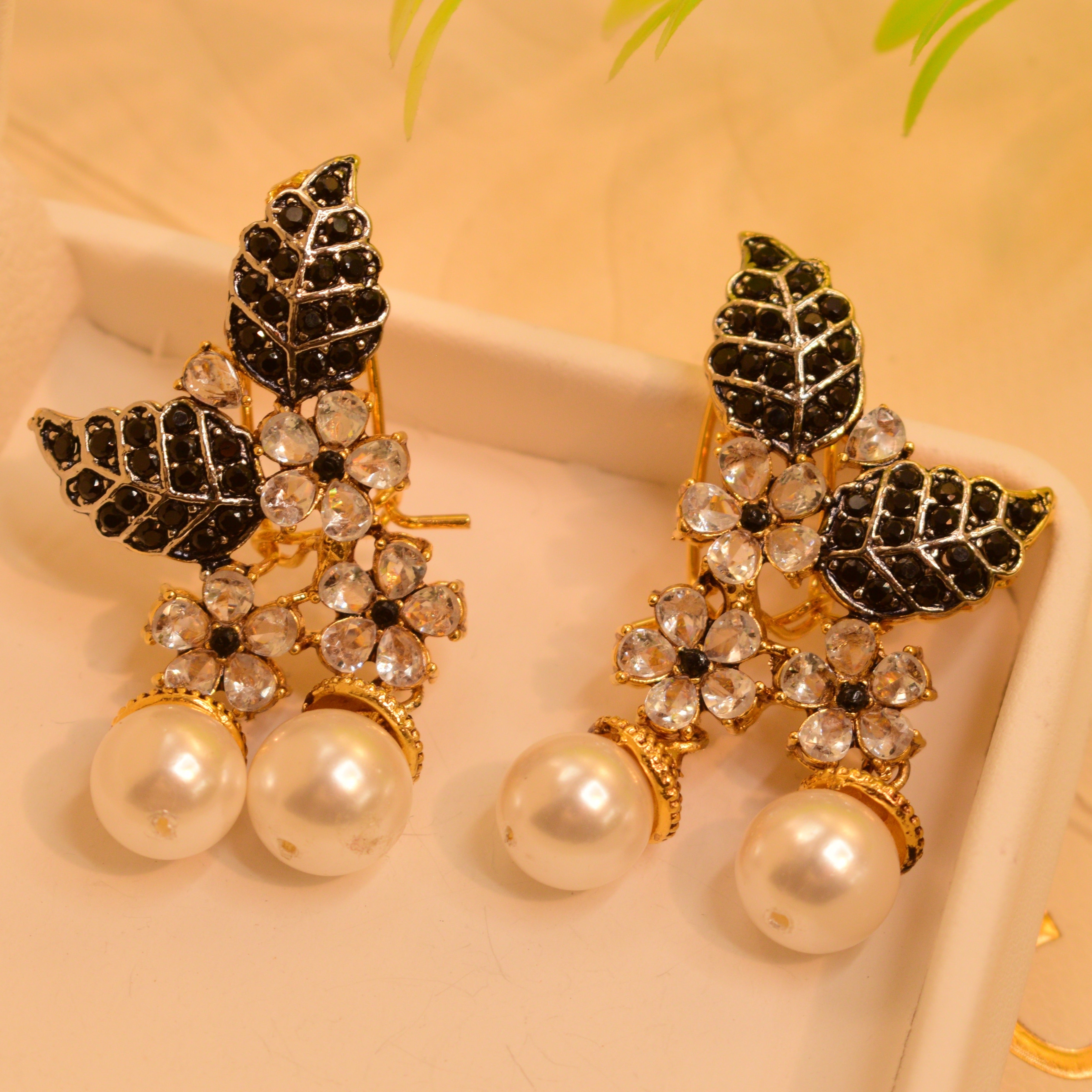 Stylish Design Real Stones Earrings For Girls/women