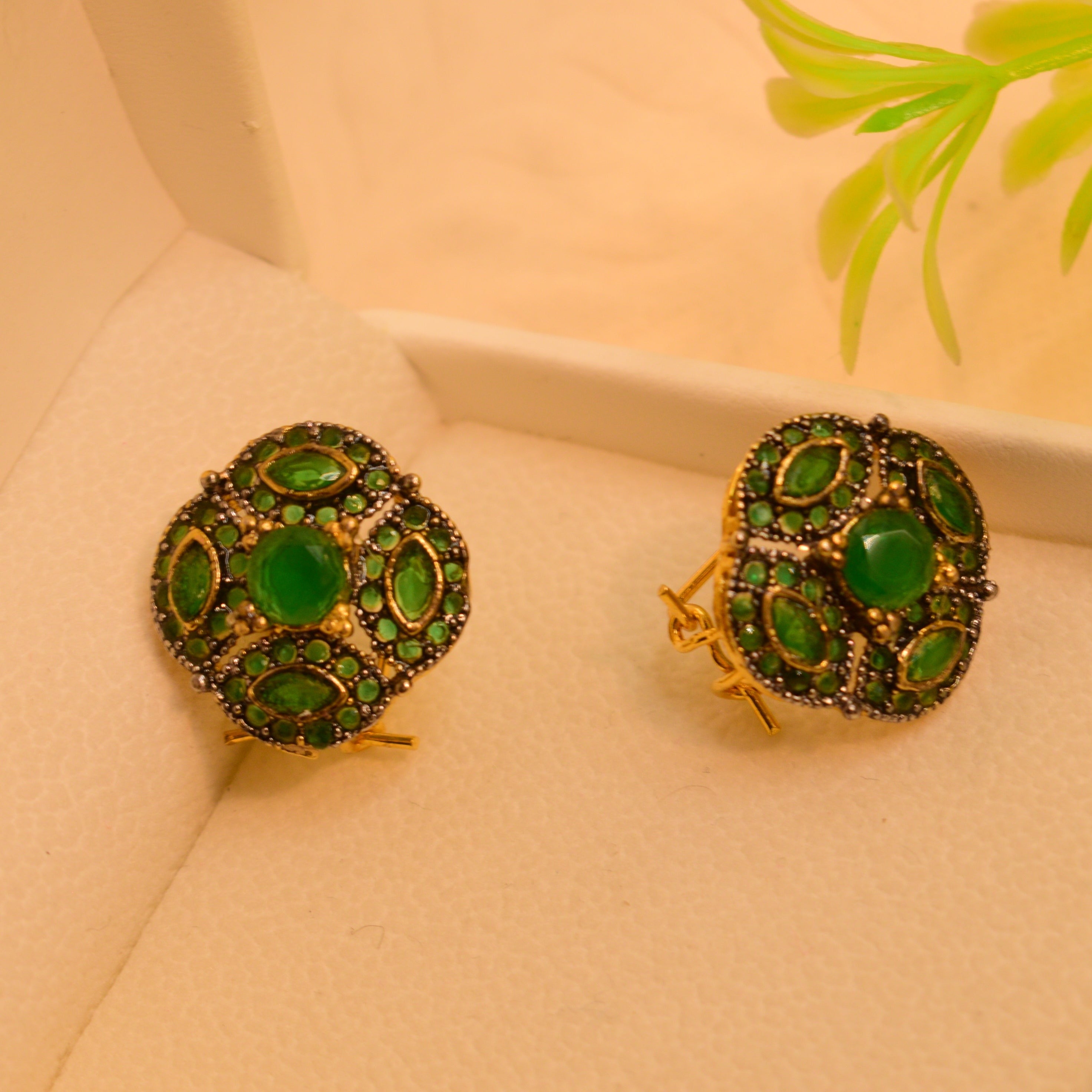 Glam Gold Plated Earrings For Girls/Women