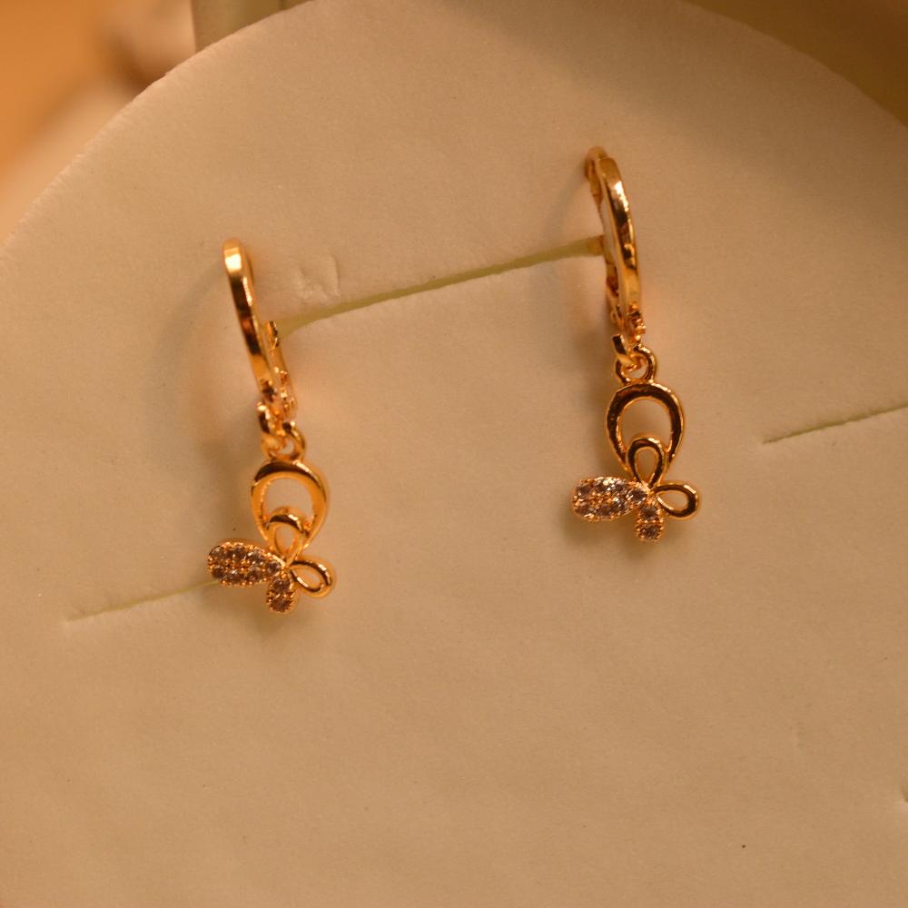 Beautiful Luminous Gold Plated Earrings For Girls/women