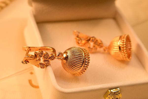 Fancy Gorgeous 24K Gold Plated Earrings For Girls/women