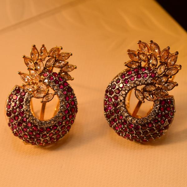 Elegant Pineapple Design Crystal Stones Earrings for Girls/Women