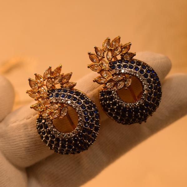 Elegant Pineapple Design Crystal Stones Earrings for Girls/Women