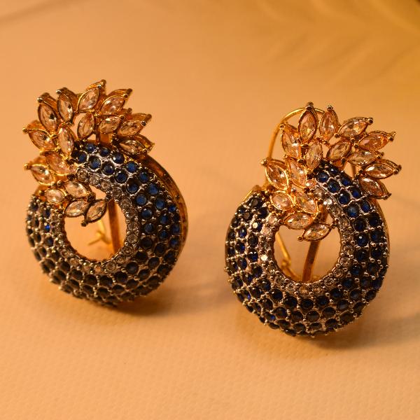 Elegant Pineapple Design Crystal Stones Earrings for Girls/Women