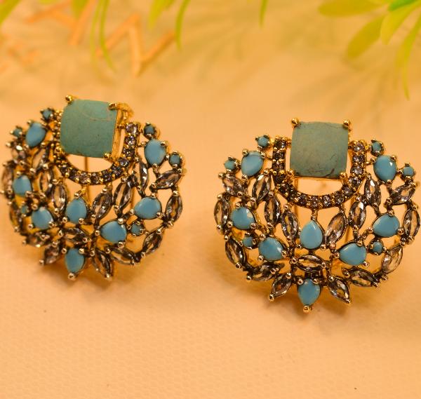 Glamorous Fancy Design Real Stones Earrings for Girls/Women