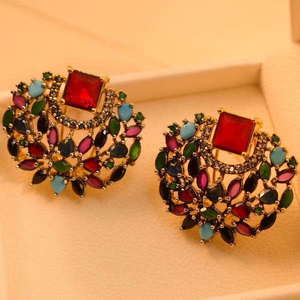 Glamorous Fancy Design Real Stones Earrings for Girls/Women