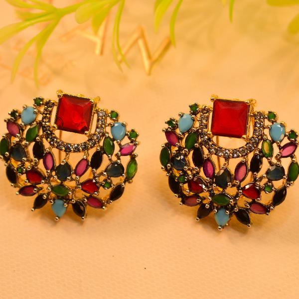 Glamorous Fancy Design Real Stones Earrings for Girls/Women