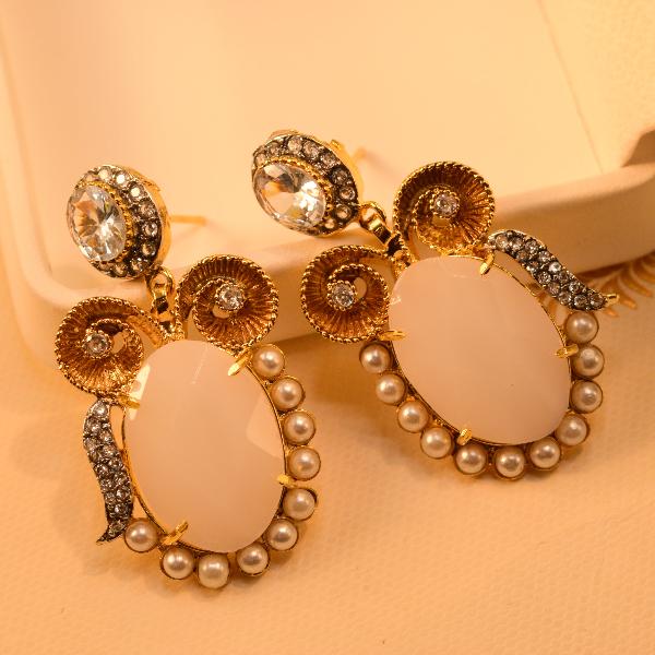 Gorgeous Design Real Stone Jarao Earrings for Girls/Women