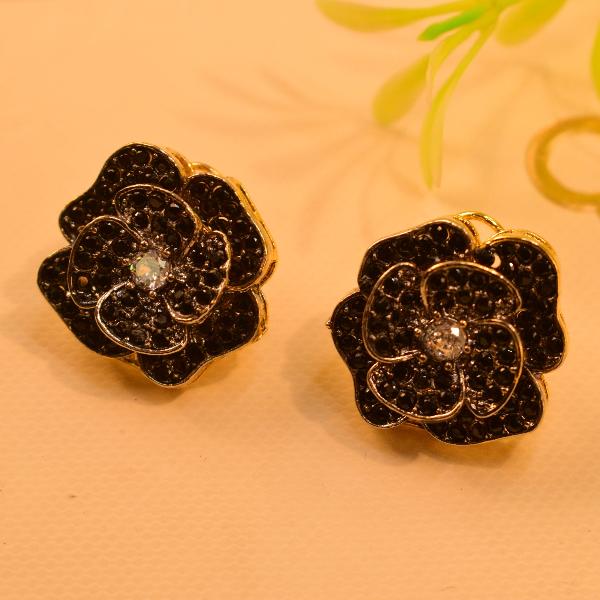 Stylish Flower Design Real Stones Jarao Earrings for Girls/Women