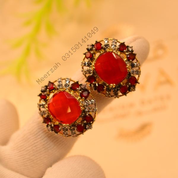 Glamorous Stylish Design Real Stones Earrings for Girls/Women