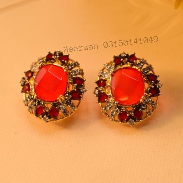 Glamorous Stylish Design Real Stones Earrings for Girls/Women