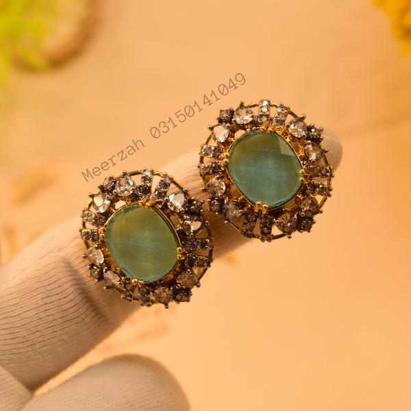 Glamorous Stylish Design Real Stones Earrings for Girls/Women