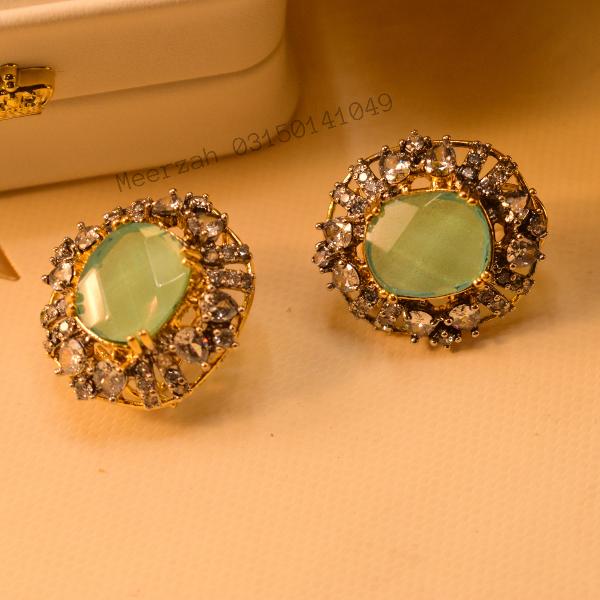 Glamorous Stylish Design Real Stones Earrings for Girls/Women