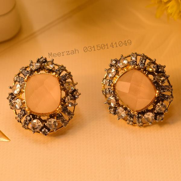 Glamorous Stylish Design Real Stones Earrings for Girls/Women