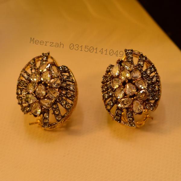 Elegant Fancy Design Real Stones Earrings for Girls/Women