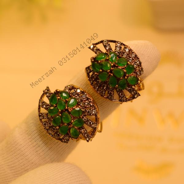 Elegant Fancy Design Real Stones Earrings for Girls/Women