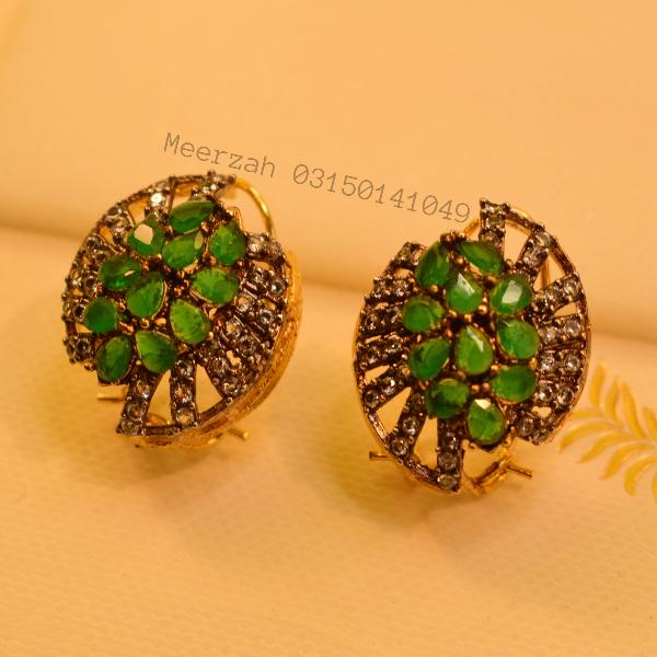 Elegant Fancy Design Real Stones Earrings for Girls/Women