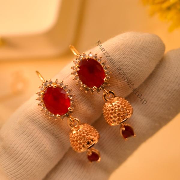 Glamorous Unique Design Gold Plated Earrings for Girls/Women