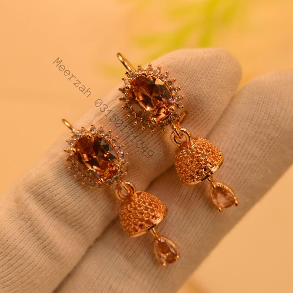 Glamorous Unique Design Gold Plated Earrings for Girls/Women