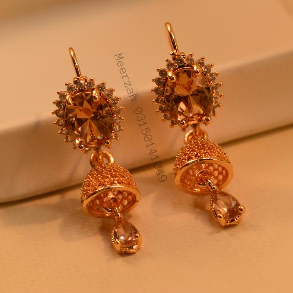 Glamorous Unique Design Gold Plated Earrings for Girls/Women