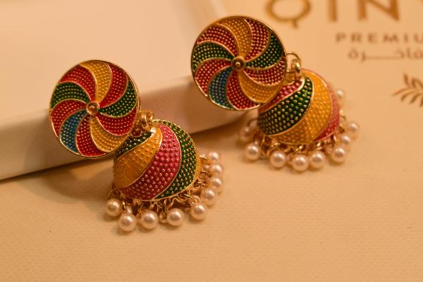 Luxury Glamorous Design Gold Plated Earrings for Girls/Women