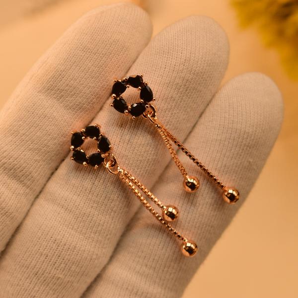 Luxury Gorgeous Design Real Stones Gold Plated Earrings for Girls/Women