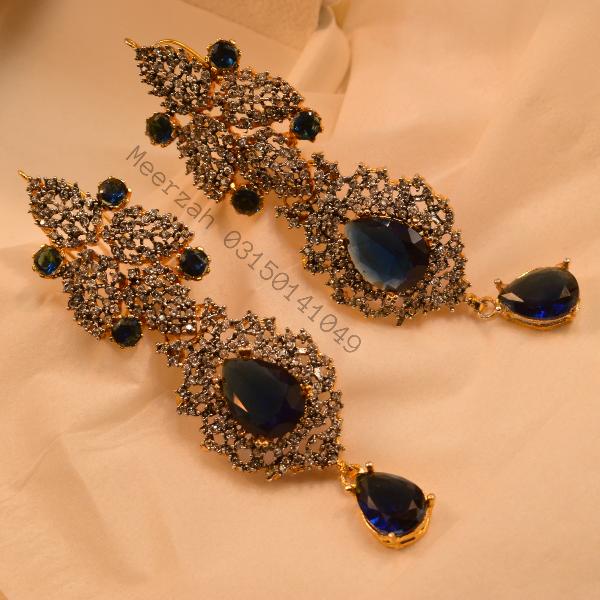 Luminous Design Real Stones Gold Plated Earrings for Girls/Women