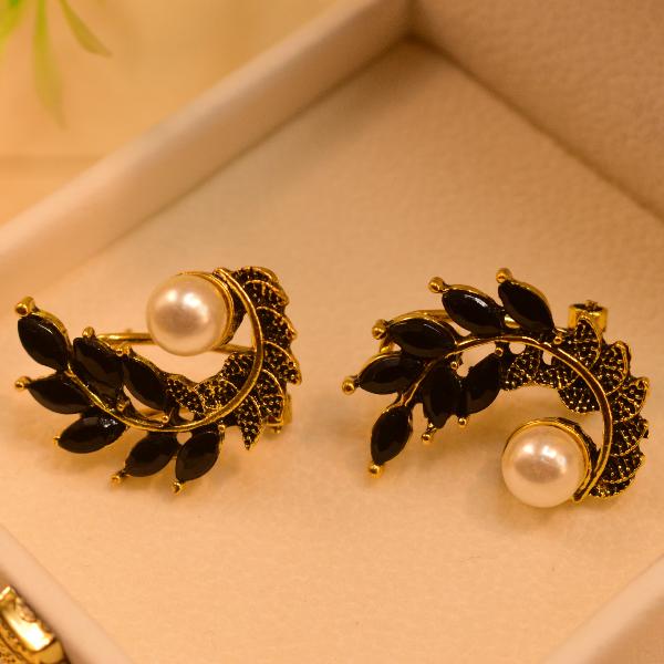 Gorgeous Unique Design Gold Plated Crystal Stones Earrings for Girls/Women