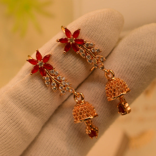 Luminous Design Gold Plated Crystal Stones Earrings for Girls/Women