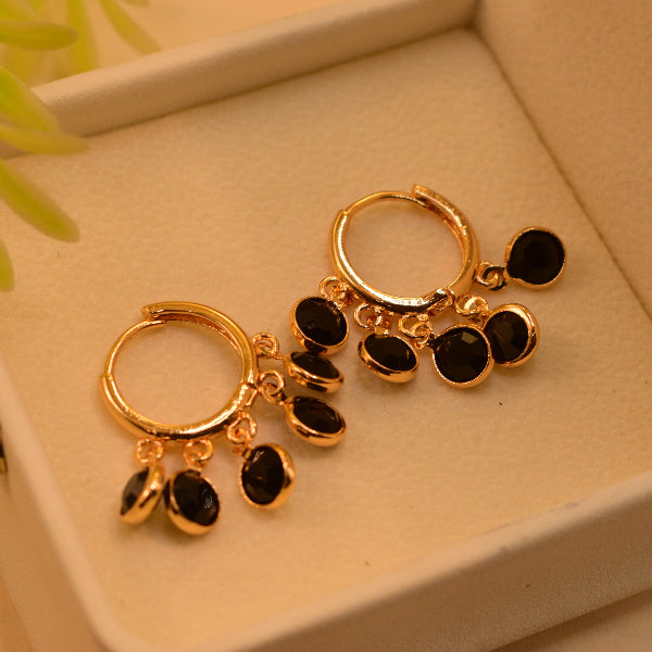 Glamorous Unique Design Gold Plated Crystal Stones Earrings for Girls/Women