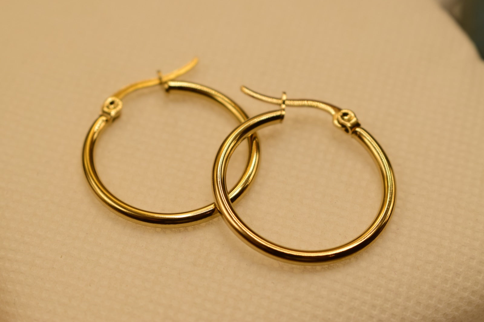 Fancy Design 18mm Golden Baliyan Earrings For Girls/Women