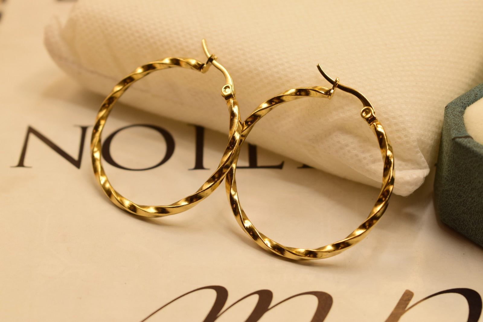 Fancy Design 28mm Golden Baliyan Earrings For Girls/Women