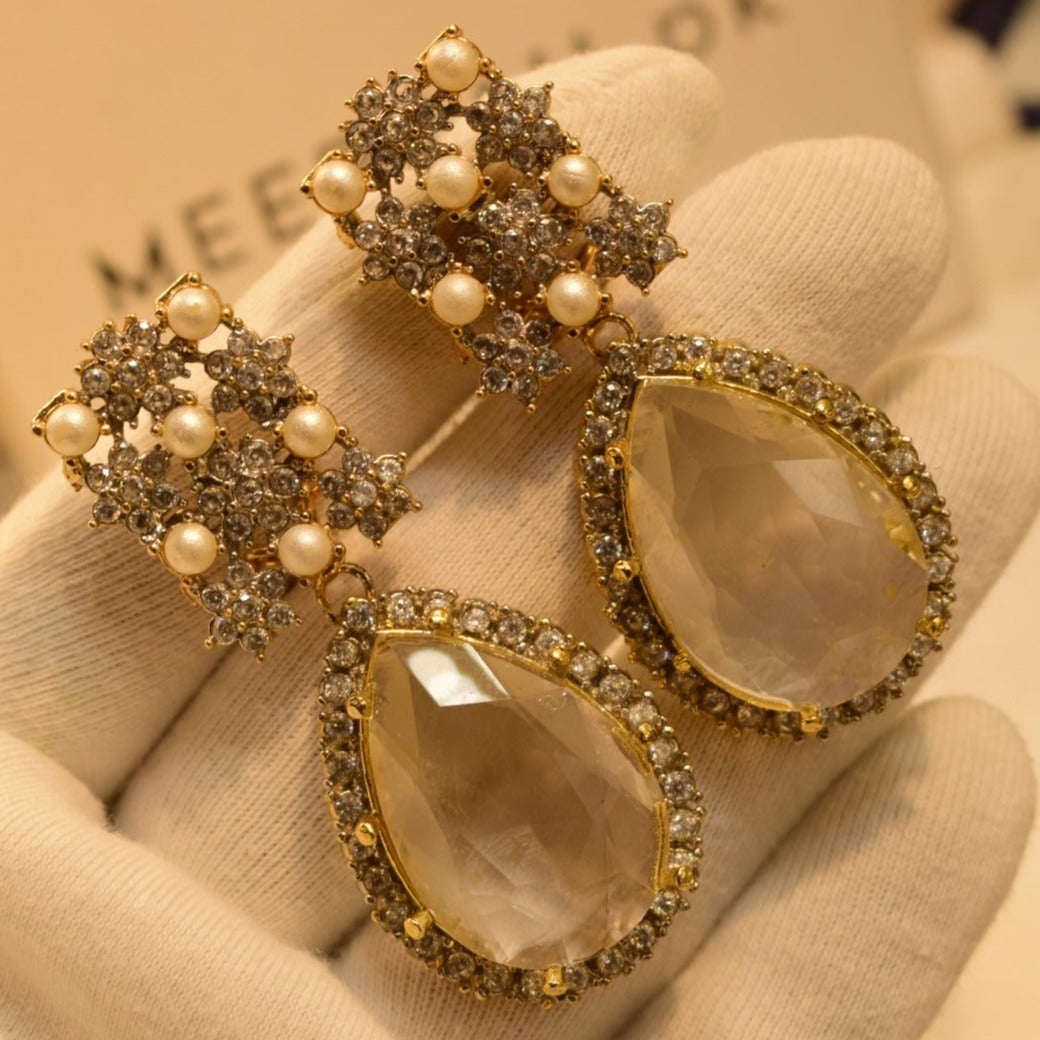 Elegant Design Real Stone Earrings For Girls/women.