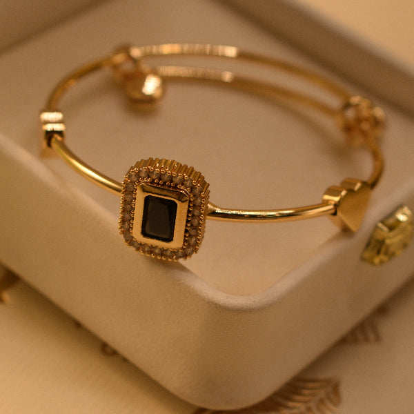 Gorgeous Unique Design Gold Plated Crystal Stones Bracelet for Kids