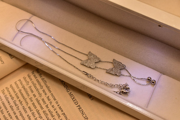 Gorgeous Butterfly Design Silver Plated Pendant for Girls/Women