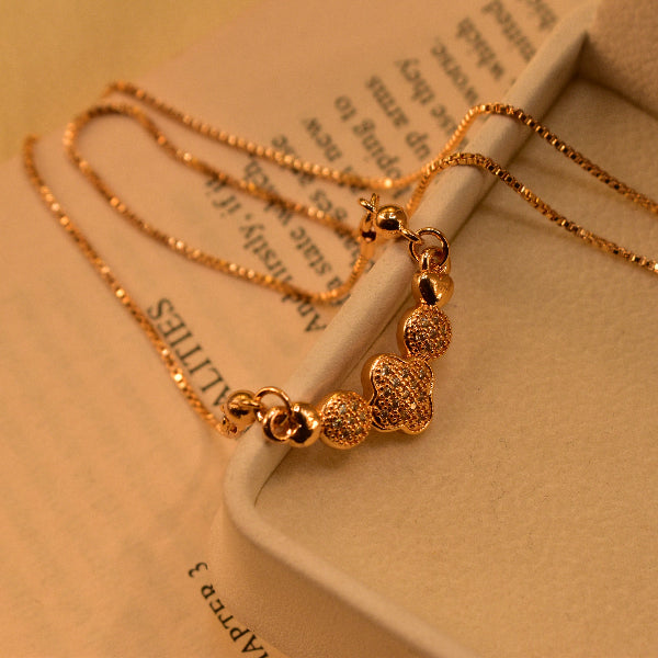 Elegant Design Gold Plated Crystal Stones Pendant for Girls/Women