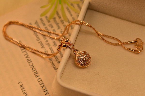 Dazzling Design Gold Plated Crystal Stones Pendant for Girls/Women