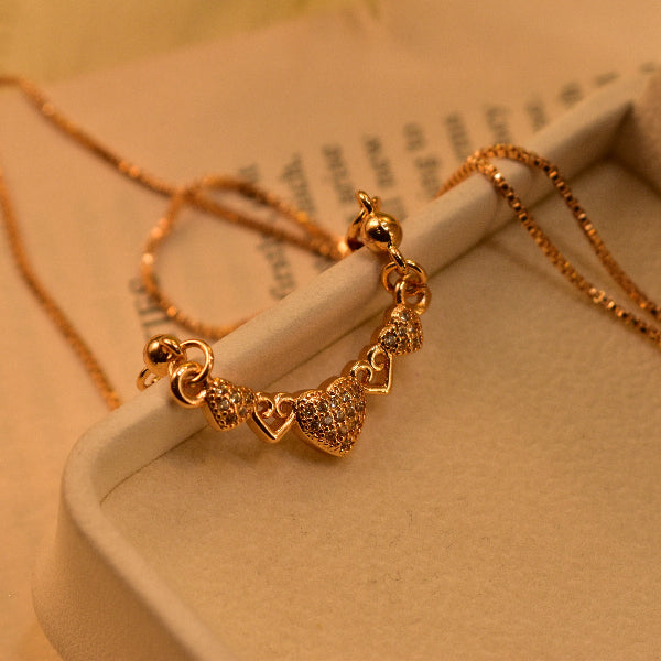 Fancy Design Gold Plated Crystal Stones Pendant for Girls/Women