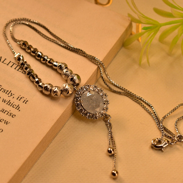 Charming Design Silver Plated Crystal Stones Pendant for Girls/Women