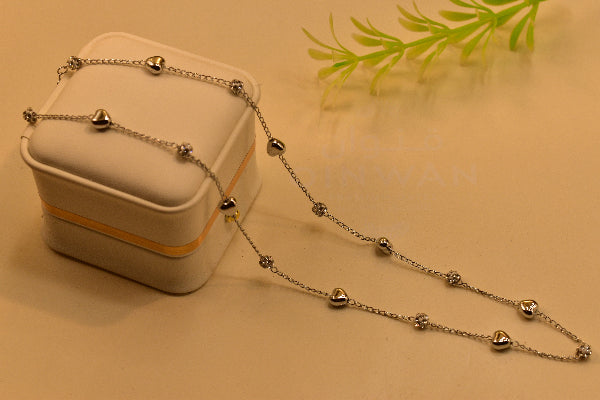 Luminous Unique Heart Design Crystal Stones Pendant for Girls/Women