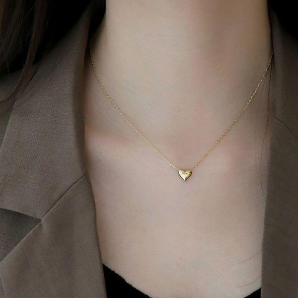 Fancy Unique Heart Design Gold Plated Pendant for Girls/Women