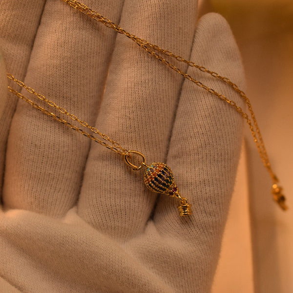 Charming Design Gold Plated Crystal Stones Pendant for Girls/Women