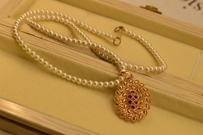 Fancy Gold Plated New Stylish Mala Chain for Girls/Women