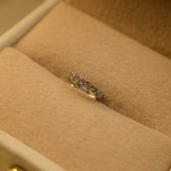 Sparkling Design Silver Plated Crystal Stones Nose Ring for Girls/Women