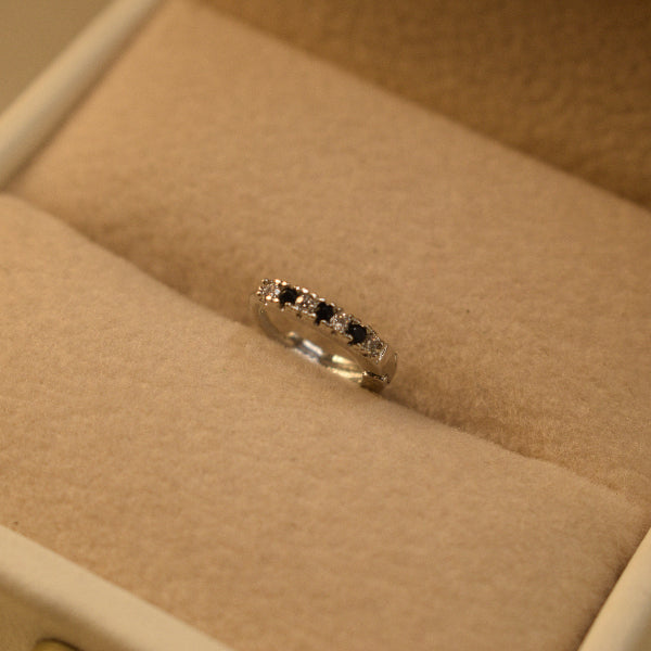 Sparkling Design Silver Plated Crystal Stones Nose Ring for Girls/Women