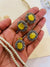 1 Carat Stylish Yellow Crystal Stones Unique Design Necklace set for Girls/Women