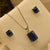Unique Design Green/Blue/Sky blue Stone Necklace set for Girls/Women