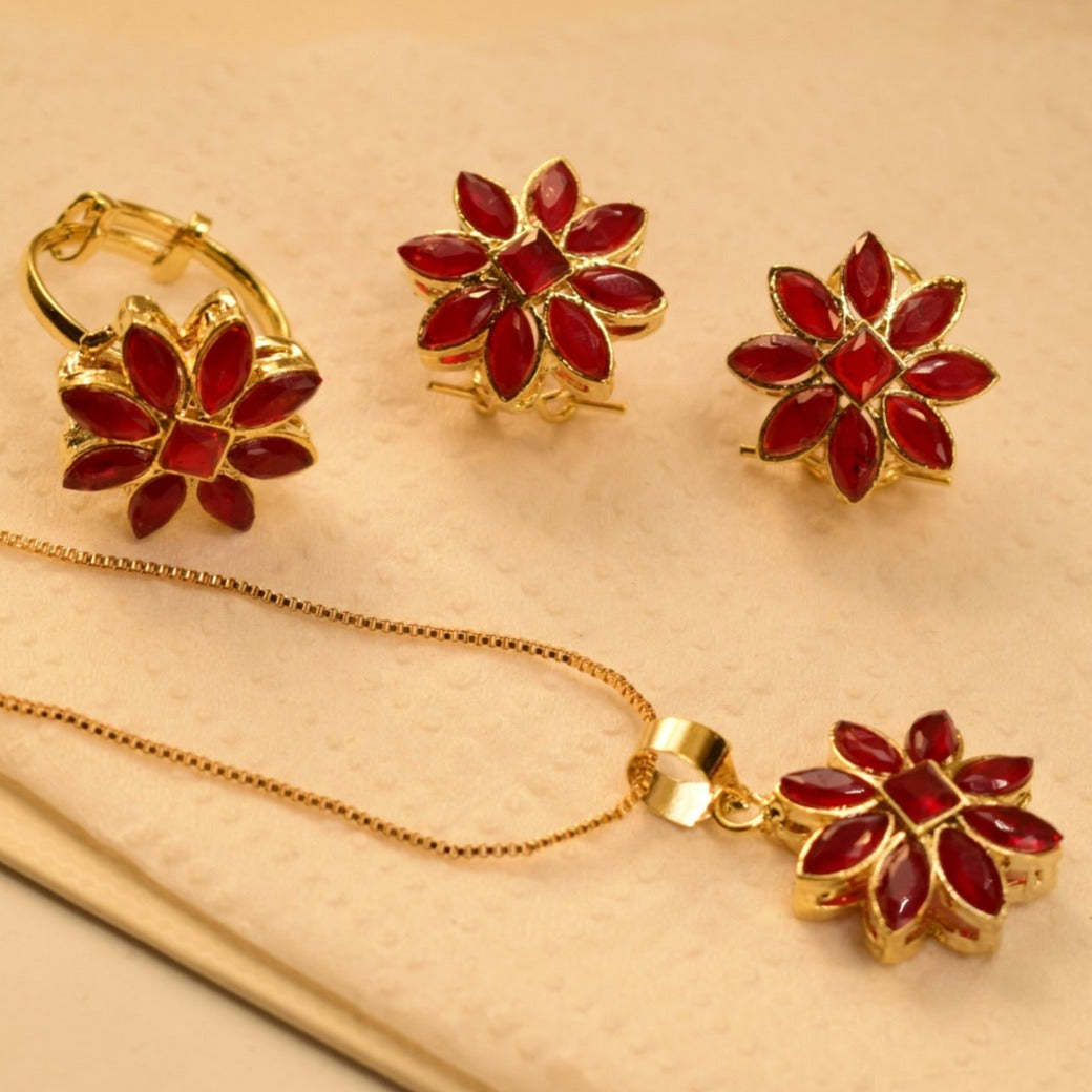 Elegant Fancy Golden Necklace Sets for Girls/Women