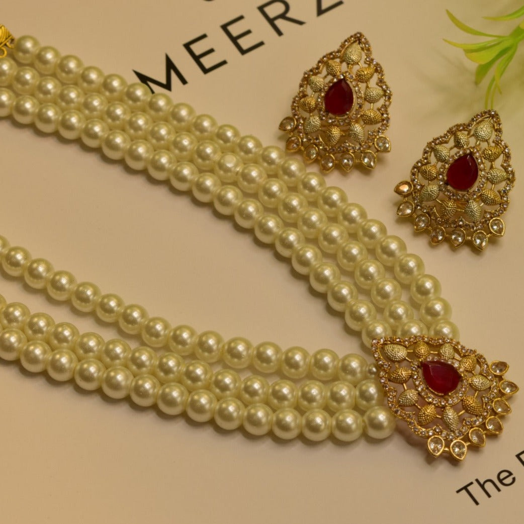 Elegant Fancy Golden Necklace Sets for Girls/Women