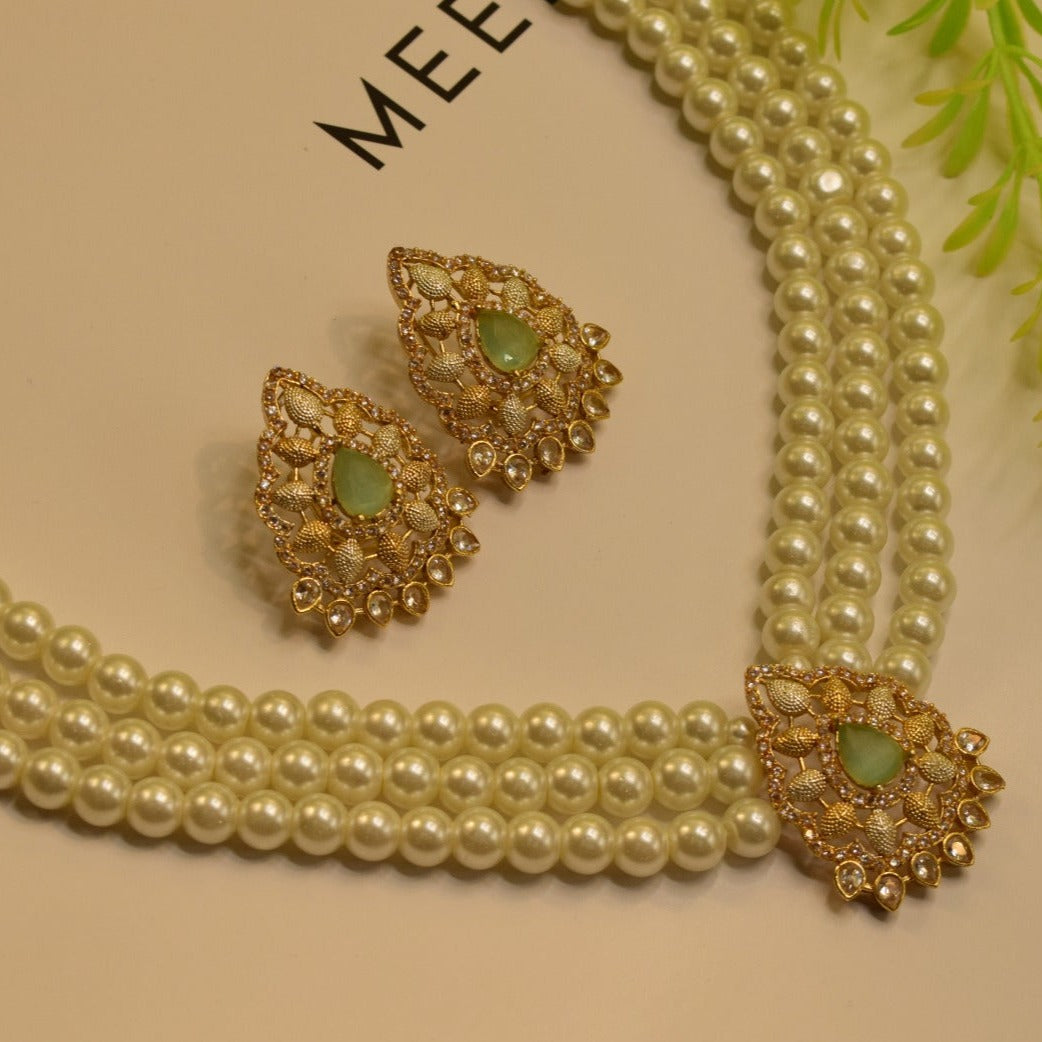 Elegant Fancy Golden Necklace Sets for Girls/Women