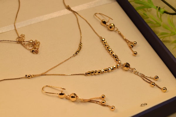 Stylish Gold Plated Necklace Set for Girls/Women